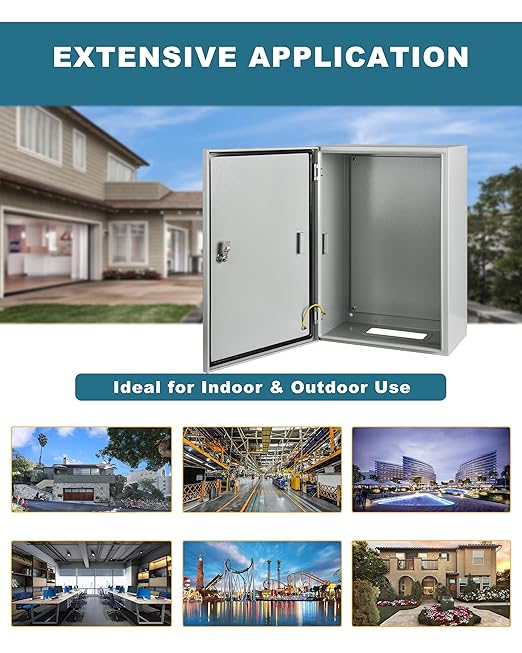 Waterproof Electrical Enclosure 8 x 8 x 6'', Outdoor Electrical Box Weatherproof, Electrical Junction Box with Reinforced Lock