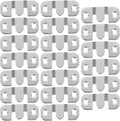 20PCS Stainless Steel Interlocking Flush Mount Brackets Heavy Duty Picture Frame Support Hardware with Screws for Hanging Frames Mirrors Furniture Connectors for Drywall Brick