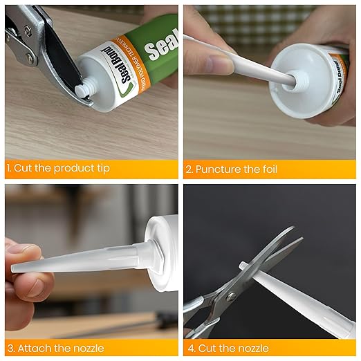 105 Adhesive Sealant – Marine/Industrial Grade, High Strength, UV Resistant, Flexible, Non-Flammable, Waterproof – Superior to Silicone – 10.1 oz – White