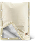 Backflow Preventer Insulation Cover - 3 Way Opening Pipe Insulation Cover for Irrigation Valve, Sprinkler Cover for Outside - Winter Freeze Protection Backflow Cover - 16" W x 20" H, Beige