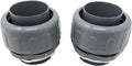 Sealproof 2-Inch Non-metallic Liquid Tight Straight Electrical Conduit Connector Fitting, UL Listed, 2" Dia, 2-Pack