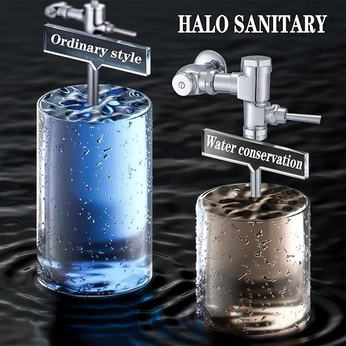 Exposed Manual Urinal Flushometer 1.5 Gpf Wall Closet Flush Valve Palanca de descarga Vanne de chasse d'eau Fit for Bathroom Hotel Market Toilet