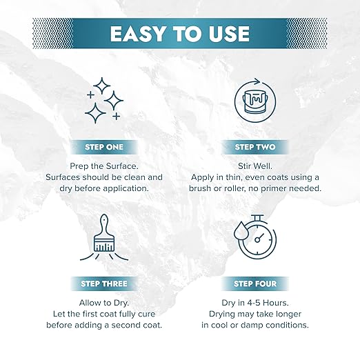 Polar Waterproofing Sealant - 17 Fl Oz - Clear Invisible Finish - Outdoor Waterproof Coating for Interior & Exterior Wood, Brick, Stone Surfaces, Concrete Tile & Grout - One Coat Waterproof Protection