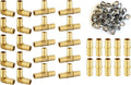 (Pack of 100) EFIELD 1/2" Pex Brass Fittings: 70 Pieces Pex Stainless Steel Clamps, Tee, Elbow and Coupling 10 Pieces each,(PEX1807191)