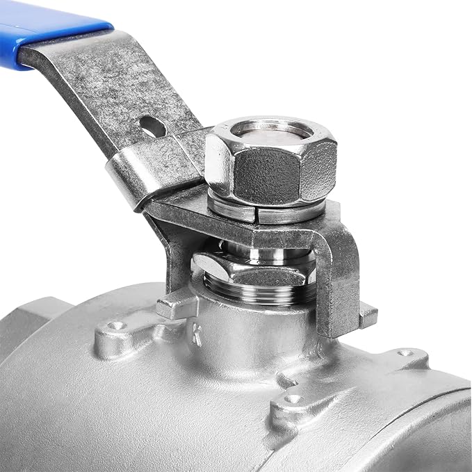 DERNORD Stainless Steel 304 Ball Valve, Full Port Heavy Duty for WOG with Locking Device (4 Inch NPT)