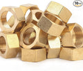 LTWFITTING 7/8-Inch Brass Compression Nut,Brass Compression Fitting(Pack of 10)