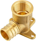 (Pack of 10) EFIELD Barb Pex 3/4 Inch X 1/2 Inch Female NPT Drop-ear Elbow Crimp Fittings, ASTM F1807,(PEX1807165)