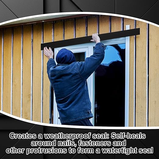 Window Flashing Tape 3.75 Inch x 50 ft Acrylic Adhesive UV Resistant Flashing Tape Waterproof, Self Adhesive & Self Sealing for Window and Door Frames