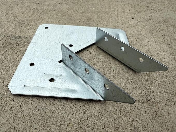 Sandbaggy U-Shaped Hurricane Tie - Hot Dipped Galvanized, 18 Gauge - Structural Wood Framing Connectors for Rafters, Trusses, Deck Joists (U-Shaped, 250, Count)
