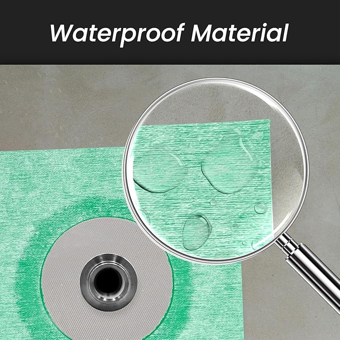 2 Pack Hidrotape T 3/8'' to 1-1/8'' Waterproofing Sleeve - Pipe Seal & Wrap - Waterproofing Material for Shower/Bathroom/Drain Pipes - Fabric Base with Rubber Polymer Guard