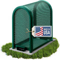 Steel Protection Backflow Preventer Security Cage for Outside - Small - Green - Guardian Enclosures - Cage Dimensions, Internal 11 1/8″ W x 24″H x 23″ L, External 13 3/8″ W x 24″ H x 27 3/8″ L
