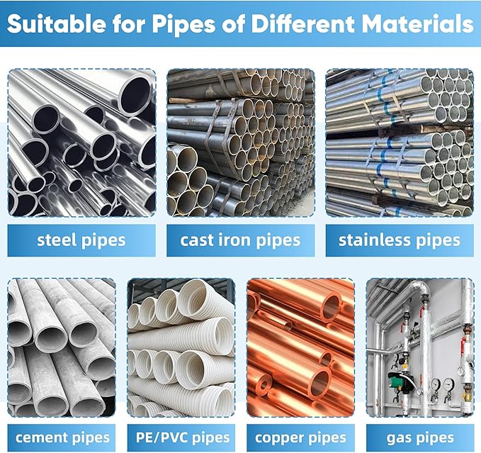 Water Pipe Repair Clamp for 4 Inch Leak Sealer Pipe, Emergency Pipe Repair Kit, Plumbing Leak Fix Tool for PE/PVC/Steel/Iron Pipes