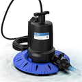 Pool Cover Pump, 1/4HP Automatic Swimming Pool Cover Pump, 1800 GPH Submersible Sump Pump with Check Valve Adapter for 3/4" & 1-1/4" Hoses and 25ft Power Cord, Water Removal for Pool Cover