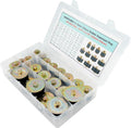 25pcs Automotive Rubber Expansion Plug, 11 Sizes Rubber Expandable Freeze Plugs Kit Fit Hole Size:3/4"~2-1/8" (19mm~53mm)