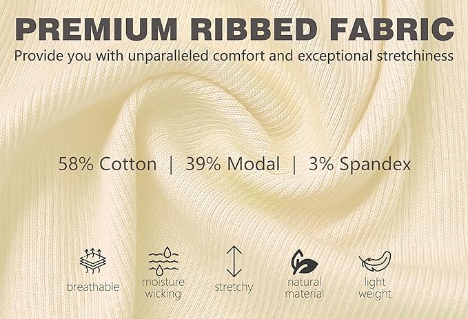 3Packs Cotton Ribbed High Neck Long Tank Top for Women Racerback Yoga Top Layering Undershirts Camisole