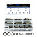 Bonded Seal Washer, NBR Metric Metal Automotive Sealing Washers Assortment Kit, 245PCS Self-Centred Sealing Rubber Gasket Combination Fit 12 Size M6 M8 M10 M12 M14 M16 M18 M20 M22 M24 M27 M30