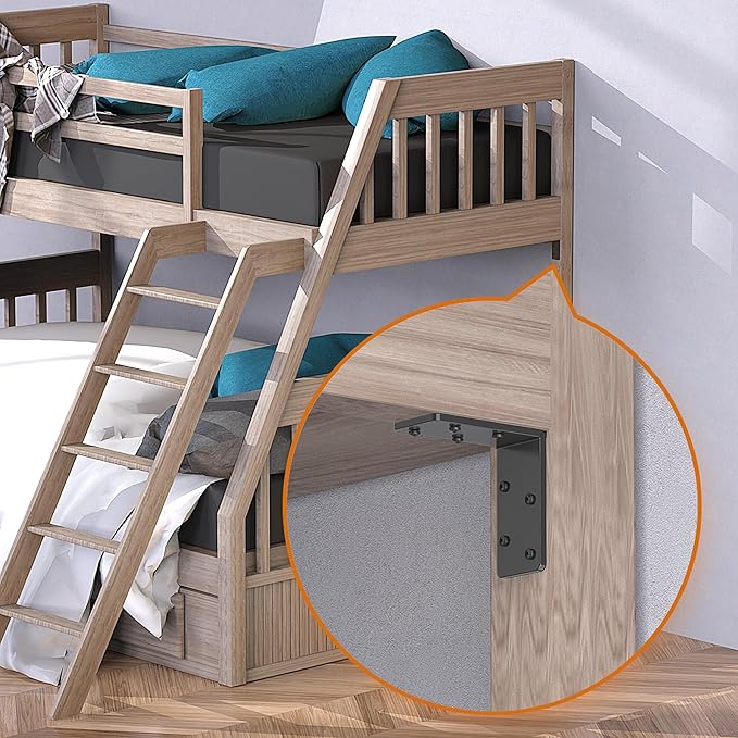 16 Pcs 3"x3" L Brackets Heavy Duty, Galvanized Corner Brace for Wood, Angle Iron with Recessed Holes, 90 Degree Angle Bracket for Floating Shelves, Wood Beams, Furniture, Bed