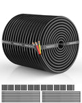 NAOEVO 14 Gauge Wire 3 Conductor Electrical Wire, 14 AWG Stranded PVC Cord, 12V Low Voltage/Tinned Copper/Flexible Cable for Automotive Wiring, Lamp Cord, Marine Cable (200FT)
