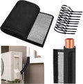 3 Layers HVAC Copper Pipe Insulation Cover Protector Outdoor 600D Oxford AC Copper Line Insulation Sleeve Wrap for Outside 72x10.2In with 10 Cable Ties for Central Air Conditioning Mini Splits