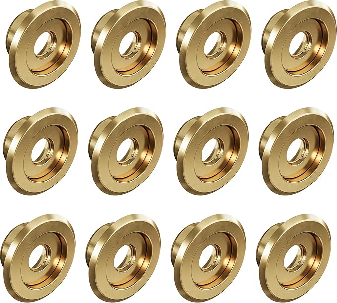Recessed Fire Sprinkler Escutcheon 1/2 in. IPS - 2 Piece in Brass - Depth Adjustment Range up to 3/4 in. for Fire Sprinkler Trim