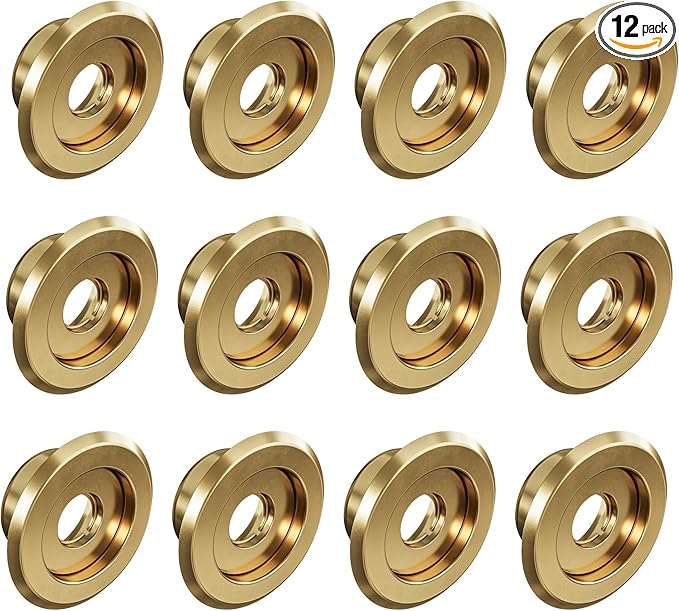 Recessed Fire Sprinkler Escutcheon 1/2 in. IPS - 2 Piece in Brass - Depth Adjustment Range up to 3/4 in. for Fire Sprinkler Trim