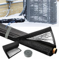 5-Layer HVAC Pipe Insulation Foam Tube 78.7"×10.6", Cut-to-Fit AC Line Insulation Cover for 1/4" 1/2" 3/4" 1" 1.75" 2" 3" Copper Pipe, Flexible Split Foam Wrap Sleeve for Mini Split & Central AC,Black