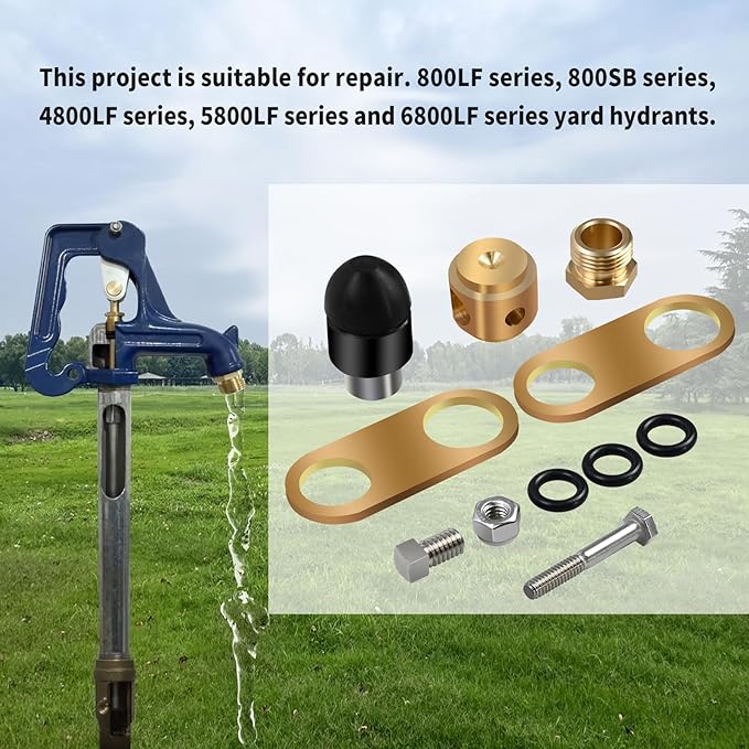 850 Sb Parts Kit Yard Water Hydrant Repair Kits & 8842 Plunger Fit for Simmons 800LF 800SB 4800LF 5800LF 6800LF Series Frost Proof Landscape Outdoor Yard Hydrant, Plunger Sale 9401324