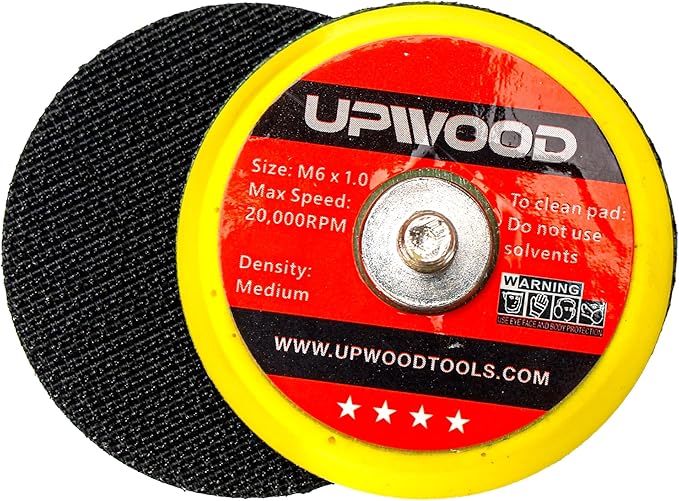 8 pcs 2 inch M6 Thread Hook and Loop Backing Pad for Mini Air Sander Polisher