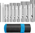 DURATECH 10-Piece Shower Valve Socket Wrench Set with Bar Handles, Metric, 6-22mm, for Removing Tub & Shower Valve, Home Plumbing Repairs