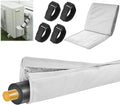 3-Layer HVAC Copper Pipe Insulation Cover, 72'' x 10.2'' AC Pipe Insulation Cover Outdoor, 600D Oxford Flexible Copper Line Insulation Sleeve Wrap for Outside Pipe Air Conditioning Mini Splits, Gray