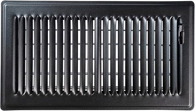 Shoemaker 6x12 Floor Register – Black Heavy Duty Metal Floor Vent Cover for Home Floors - Premium Forced Air Vent Covers