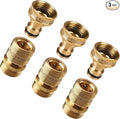 Gorilla Easy Connect Garden Hose Quick Connect Fittings ¾ Inch GHT Solid Brass Leak Proof to 200 PSI Heavy Duty