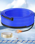 60FT Water Pipe Heating Cable, 5W Constant Power Self-Regulating Heating Cable, 5W/FT, IPX7 Waterproof, Auto-On/Off, for Metal and Plastic Water Pipes, Freeze Protection, 120V U60HC06