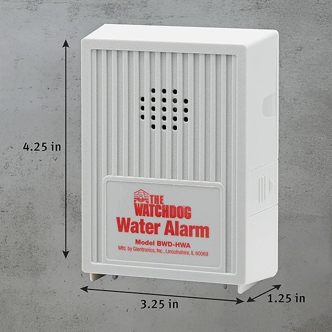 The Basement Watchdog 110 dB Water Alarm w/Detachable Sensor for Hard-to-Reach Areas (BWD-HWA)