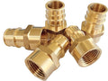(Pack of 5) EFIELD Pex A Full Flow Expansion Brass Fittings 3/4"x 1/2" Female NPT Adapter, ASTM F1960,(PEX1960030)