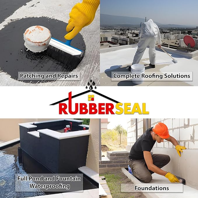 Liquid Rubber Waterproofing and Protective Coating - 1 Gallon, Gray
