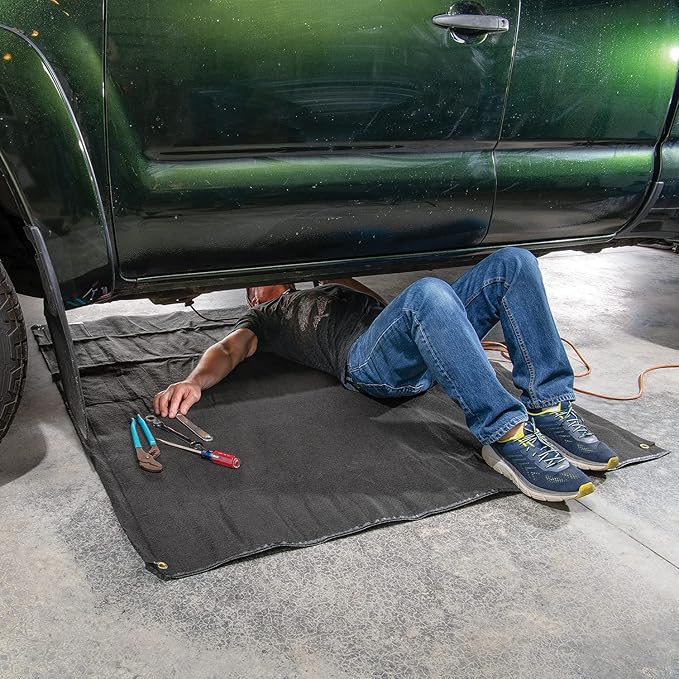 PIG Quick Response Roof Leak Diverter Tarp Kit with Hanging Straps - 30" x 30" - PMB30587-WHS
