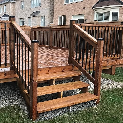 100 Pack Deck Balusters 32 '' Straight Baluster, Black Metal Deck Spindle and Stairs Railing with Screws,Hollow Rectangle Deck Balusters for Deck Railing Porch(32 x1.2x0.4 in)