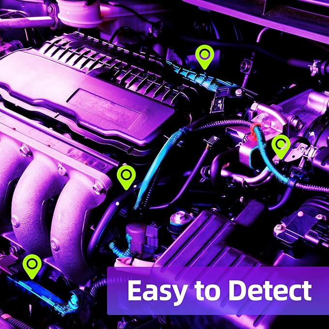 COSOOS Air Conditioner Leak Detector Tool, AC Leak Detector Kit, UV Light for AC UV Dye Leak Detection, Oil Dye Leak Detector with Protective Glasses