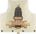 Backflow Preventer Insulated Cover (5°F) for Winter Freeze Protection, 14"W x 13"H Thickened Pressure Reducing Value & Well Pump Cover, Outdoor Waterproof Insulation Pouch for Sprinkler Valve, Beige