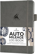 Clever Fox Auto Mileage Log Book – Vehicle Logbook with Mileage, Expense, Gas Consumption & Lubrication Trackers – Driving Logger for Car Records – A5 Size, 1,674 Mileage Entries (Gray)