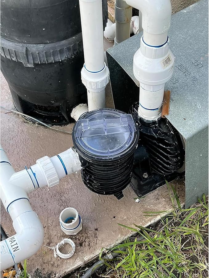 2 Pack 2" PVC Union Coupling Pipe Fitting (Socket x Socket) 2 Inch PVC Slip Union PVC Adapter Coupling Schedule 40, EPDM O-Ring, White