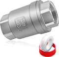 Stainless Steel 3/4 NPT Thread Non Return One Way Horizontal/Vertical Inline Water Check Valve for Well, Pump, Tank, Backflow Prevention