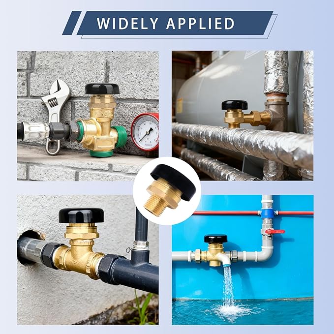 Vacuum Relief Valve 1/2 Inch, Replacement for Watts Vacuum Relief LFN36-M1, Low Profile Vac Breaker for Water and Heater Tanks, Leak-Proof & Enhanced Performance