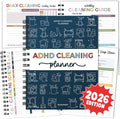 ADHD Cleaning Planner - Cleaning Schedule and Checklist Organizer for Adults and Teens - Daily, Weekly & Monthly Household Cleaning Checklist for ADHD Minds - Stress-Free Housework