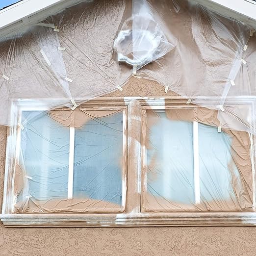 Aluf Plastics Clear All Purpose Poly Sheeting, Extra Strong, 4 mil, 20' x 100' for Painting & Furniture (1 Pallet of 25 Pack)