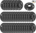 1/2" Floor Flange, 40 Pack MalleableIron Threaded Pipe Flange for Industrial vintage style, Flanges with Threaded Hole for DIY Project/Furniture/Shelving Decoration (40, 1/2 Inch)