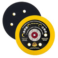 Dura-Gold Pro Series 6" Hook & Loop DA Backing Plate Pad, 6 Hole Pattern Dustless - 14mm Thick Medium Profile Edge, Dual-Action Random Orbital Sanding Pad, Sander Polisher Auto Woodworking Sandpaper