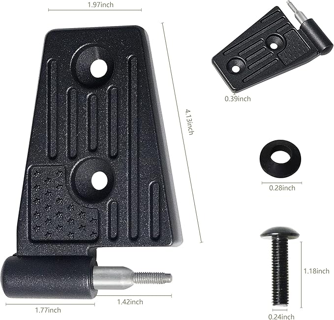 JK Door Hinges for Jeep, Replacement Original Factory Door Hinge Sleeve for 2007-2018 Jeep Wrangler JK JKU Rubicon Sahara Sports Accessories 4 Door, Aluminum, 8 Pcs, Black