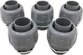 Sealproof 1-1/4-Inch Non-metallic Liquid Tight Straight Electrical Conduit Connector Fitting, UL Listed, 1-1/4" Dia, 5-Pack